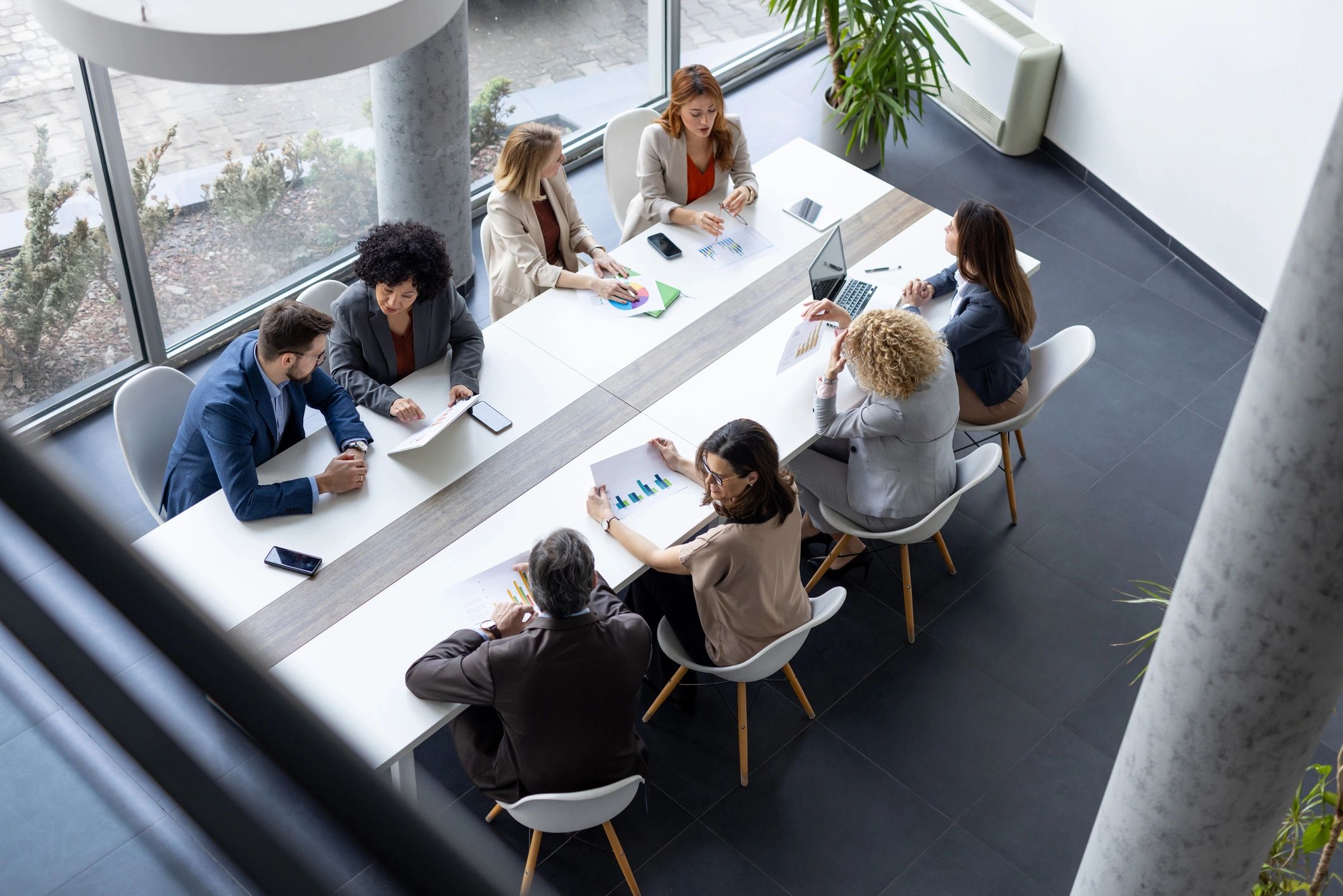 Business team discussing growth marketing strategy